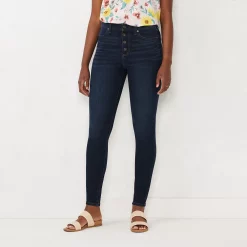 Alternative view of Women's LC Lauren Conrad Feel Good High-Waist Super Skinny Jeans