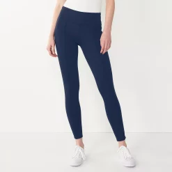 Women's Nine West Seamed Tummy-Control Ponte Leggings 16 Women's Nine West Seamed Tummy-Control Ponte Leggings -Cuddl Duds SHOP 4952203 Sky Captain