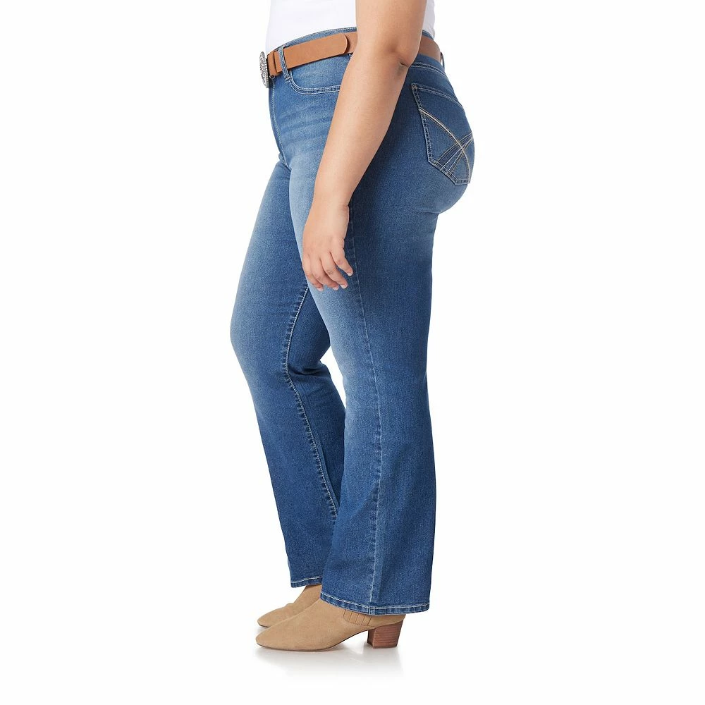 Juniors' Plus Size WallFlower Insta Stretch Legendary Slim Belted Bootcut Jeans 7 Juniors' Plus Size WallFlower Insta Stretch Legendary Slim Belted Bootcut Jeans - Image 7