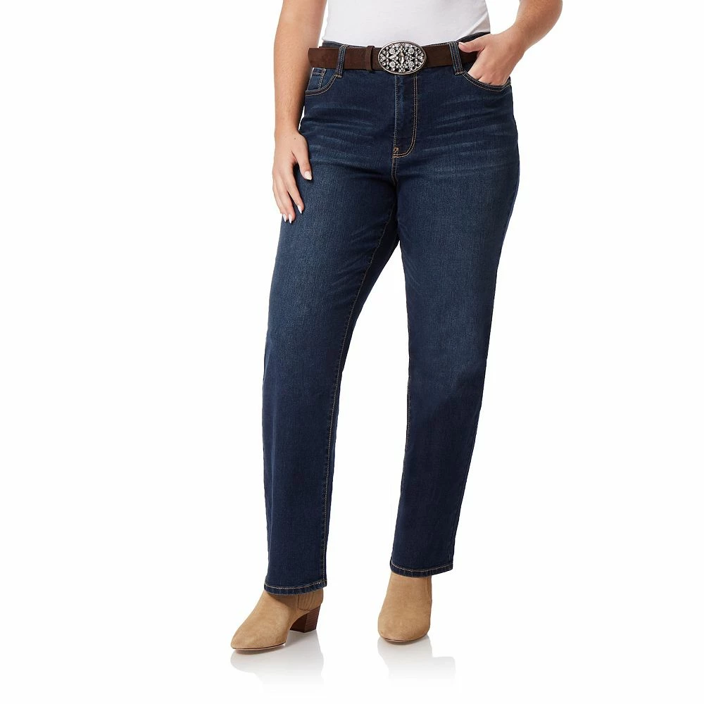 Juniors' Plus Size WallFlower Insta Stretch Legendary Slim Belted Bootcut Jeans 5 Juniors' Plus Size WallFlower Insta Stretch Legendary Slim Belted Bootcut Jeans - Image 5