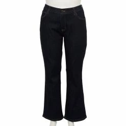 Plus Size Sonoma Goods For Life® Elastic-Waist Curvy Mid-Rise Bootcut Jeans