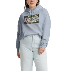 Plus Size Levi's® Logo Graphic Hoodie 12 Plus Size Levi's® Logo Graphic Hoodie -Cuddl Duds SHOP 5003788 Sportswear Floral Blue