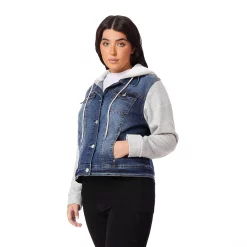 Juniors' Plus Size WallFlower 2fer Dreamer Jacket 9 Juniors' Plus Size WallFlower 2fer Dreamer Jacket -Cuddl Duds SHOP 5003838 ALT2