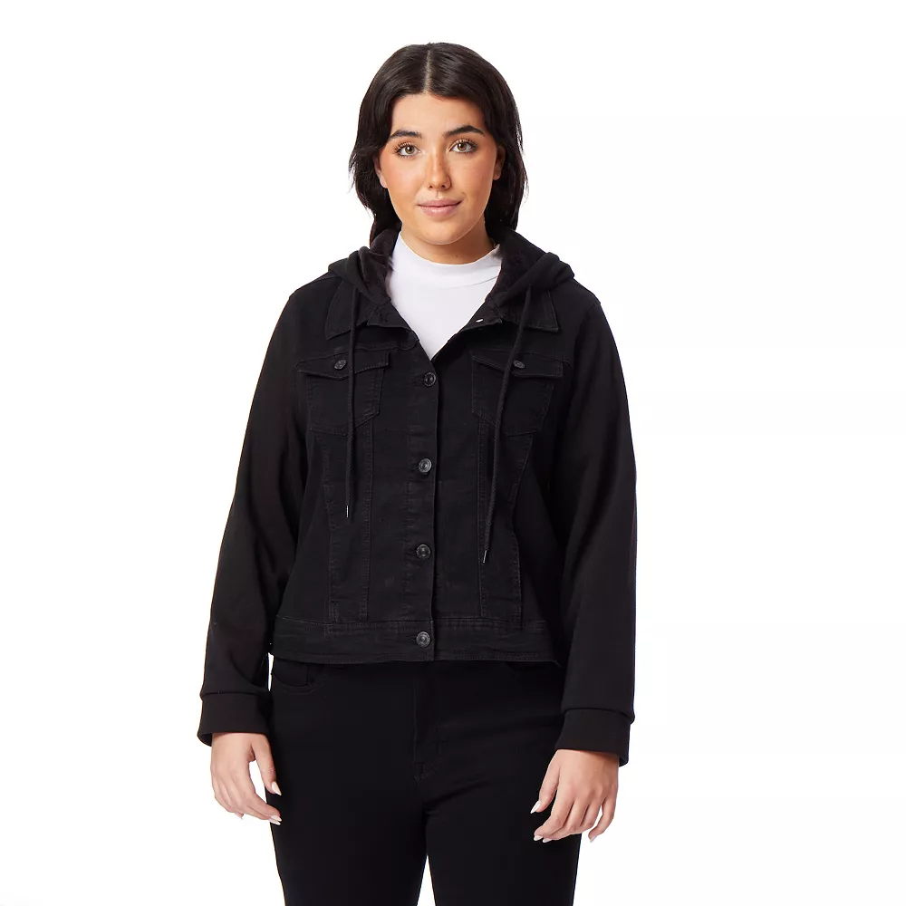 Juniors' Plus Size WallFlower 2fer Dreamer Jacket 1 Juniors' Plus Size WallFlower 2fer Dreamer Jacket