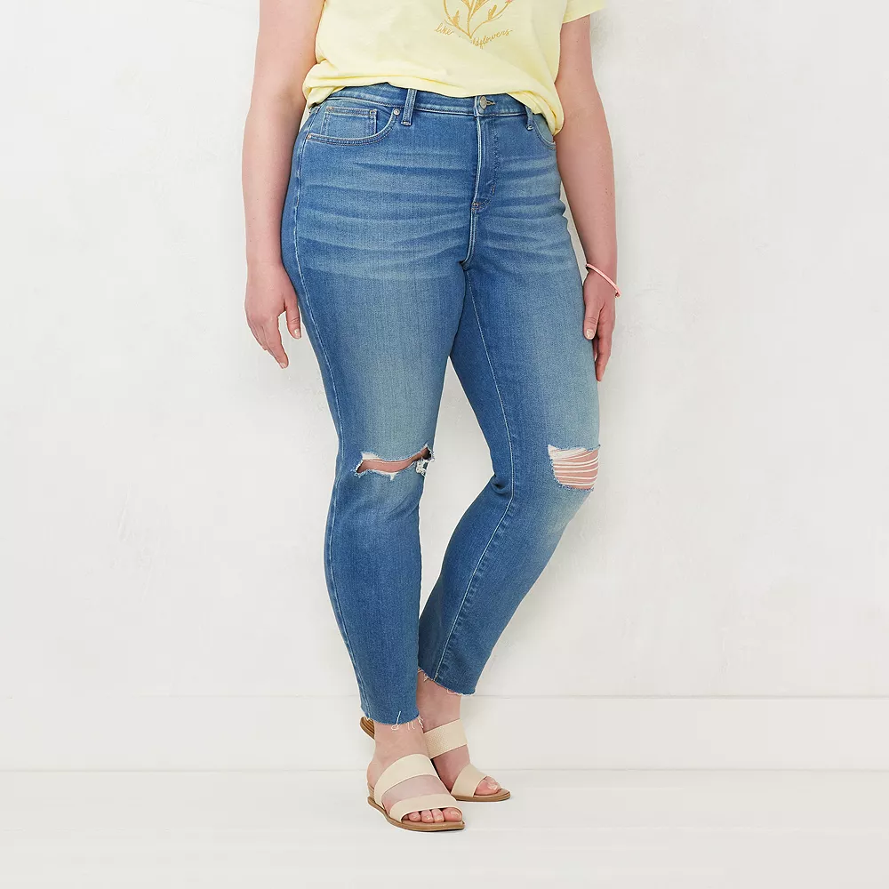 Plus Size LC Lauren Conrad Mid-Rise Skinny Jeans 3 Plus Size LC Lauren Conrad Mid-Rise Skinny Jeans - Image 3