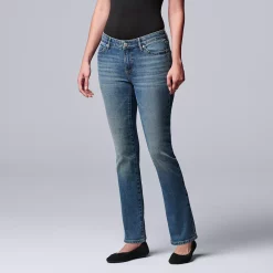 Women's Simply Vera Vera Wang Slim Straight Leg Jeans 5 Women's Simply Vera Vera Wang Slim Straight Leg Jeans -Cuddl Duds SHOP 5033575 Raleigh