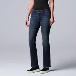 Alternative view of Women's Simply Vera Vera Wang Slim Straight Leg Jeans