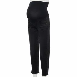 Maternity Sonoma Goods For Life® Over-The-Belly Cropped Straight-Leg Jeans 9 Maternity Sonoma Goods For Life® Over-The-Belly Cropped Straight-Leg Jeans -Cuddl Duds SHOP 5035940 Black Wash