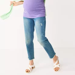 Alternative view of Maternity Sonoma Goods For Life® Over-The-Belly Cropped Straight-Leg Jeans
