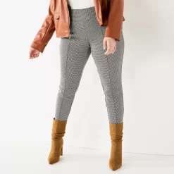 Plus Size Nine West Seamed Tummy-Control Ponte Leggings