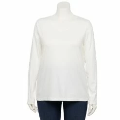 Plus Size Croft & Barrow® Essential V-Neck Top