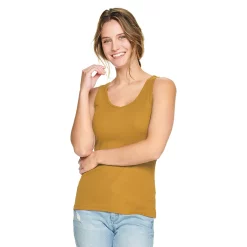 Women's Sonoma Goods For Life® Everyday Ribbed Tank -Cuddl Duds SHOP 5046234 Warm Ginger