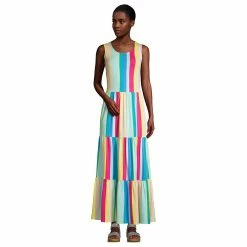 Alternative view of Women's Lands' End Tiered Sleeveless Maxi Dress