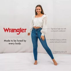 Women's Wrangler High-Rise Skinny Jeans -Cuddl Duds SHOP 5123208 ALT9