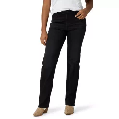 Women's Wrangler High Rise Straight-Leg Jeans -Cuddl Duds SHOP 5142923 Black