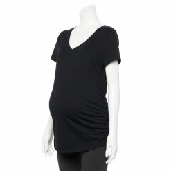 Maternity Sonoma Goods For Life® 2-pack Essential Short Sleeve Tee 7 Maternity Sonoma Goods For Life® 2-pack Essential Short Sleeve Tee -Cuddl Duds SHOP 5145387 ALT