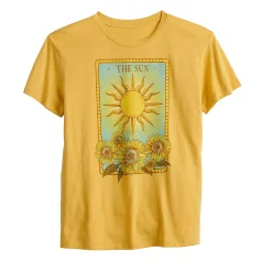 Juniors' "The Sun" Tarot Card Graphic Tee -Cuddl Duds SHOP 5161845 ALT5