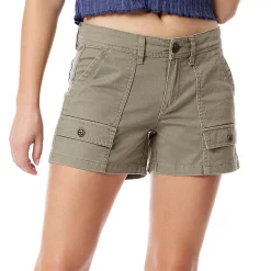 Alternative view of Juniors' Unionbay Clementine Stretch Twill Utility Shorts