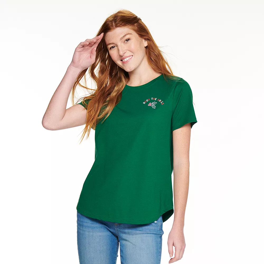Women's Sonoma Goods For Life® Short Sleeve Holiday Graphic Tee 8 Women's Sonoma Goods For Life® Short Sleeve Holiday Graphic Tee - Image 8