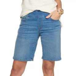 Alternative view of Women's Croft & Barrow® Comfortable Pull-On Jean Shorts