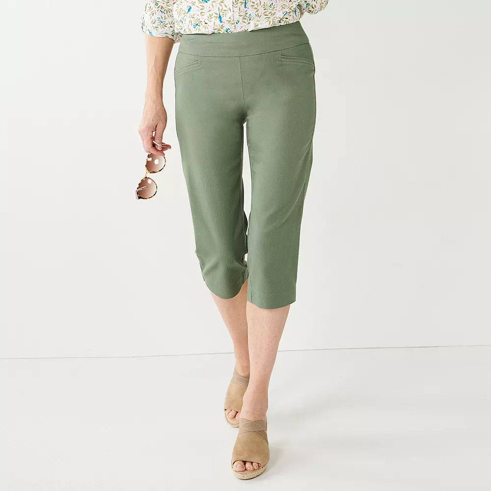Petite Croft & Barrow® Effortless Stretch Capri Pants 3 Petite Croft & Barrow® Effortless Stretch Capri Pants - Image 3