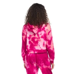 Alternative view of Juniors' Hurley Tie Dye Cropped Boyfriend Hoodie
