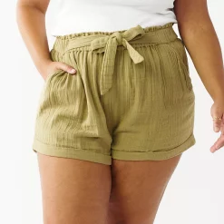 Alternative view of Juniors' Plus Size SO® Camp Shorts
