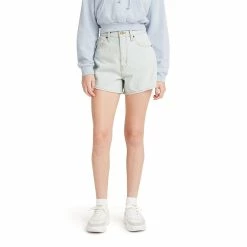 Women's Levi's® High-Waisted Mom Shorts -Cuddl Duds SHOP 5200452 Stripey