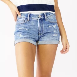 Alternative view of Juniors' SO® Low-Rise Shortie Shorts