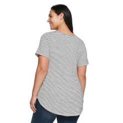 Plus Size Sonoma Goods For Life® V-Neck Tunic Tee -Cuddl Duds SHOP 5209140 ALT