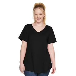 Alternative view of Plus Size Sonoma Goods For Life® V-Neck Tunic Tee