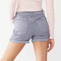 Juniors' SO® High Rise Midi Shorts -Cuddl Duds SHOP 5211011 ALT