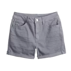 Juniors' SO® High Rise Midi Shorts -Cuddl Duds SHOP 5211011 ALT5