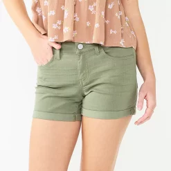 Alternative view of Juniors' SO® Low-Rise Midi Shorts