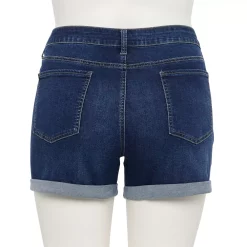 Juniors' Plus Size SO® Low-Rise Midi Shorts -Cuddl Duds SHOP 5211029 ALT