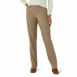 Alternative view of Petite Lee® Wrinkle-Free Relaxed Fit Pants
