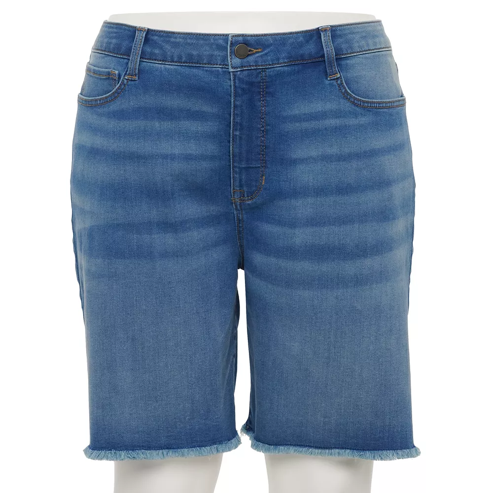 Plus Size Nine West Slimming Pocket Bermuda Shorts 1 Plus Size Nine West Slimming Pocket Bermuda Shorts