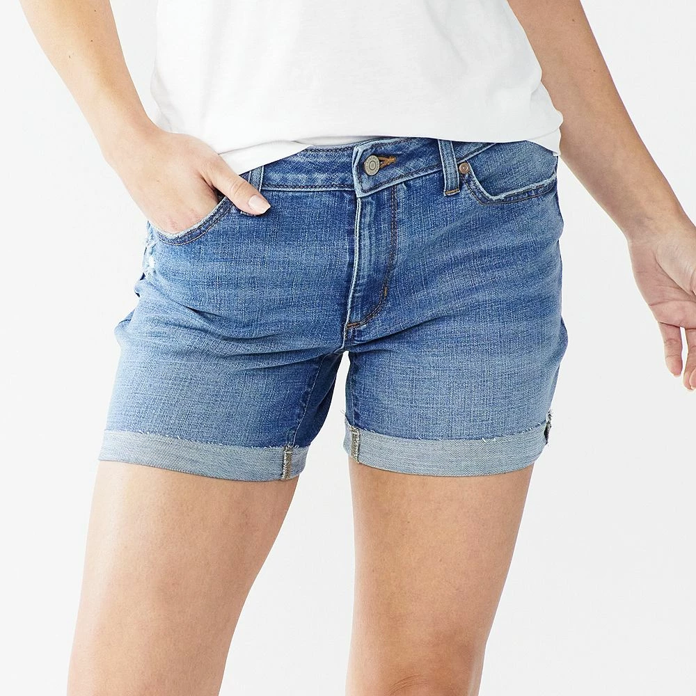 Women's Sonoma Goods For Life® High-Waist 5" Jean Shorts 3 Women's Sonoma Goods For Life® High-Waist 5" Jean Shorts - Image 3