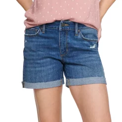 Women's Sonoma Goods For Life® High-Waist 5" Jean Shorts 16 Women's Sonoma Goods For Life® High-Waist 5" Jean Shorts -Cuddl Duds SHOP 5218635 Coast