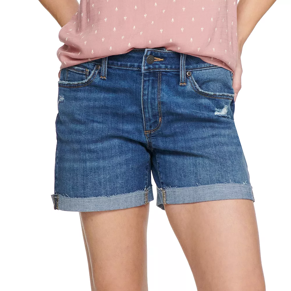 Women's Sonoma Goods For Life® High-Waist 5" Jean Shorts 6 Women's Sonoma Goods For Life® High-Waist 5" Jean Shorts - Image 6