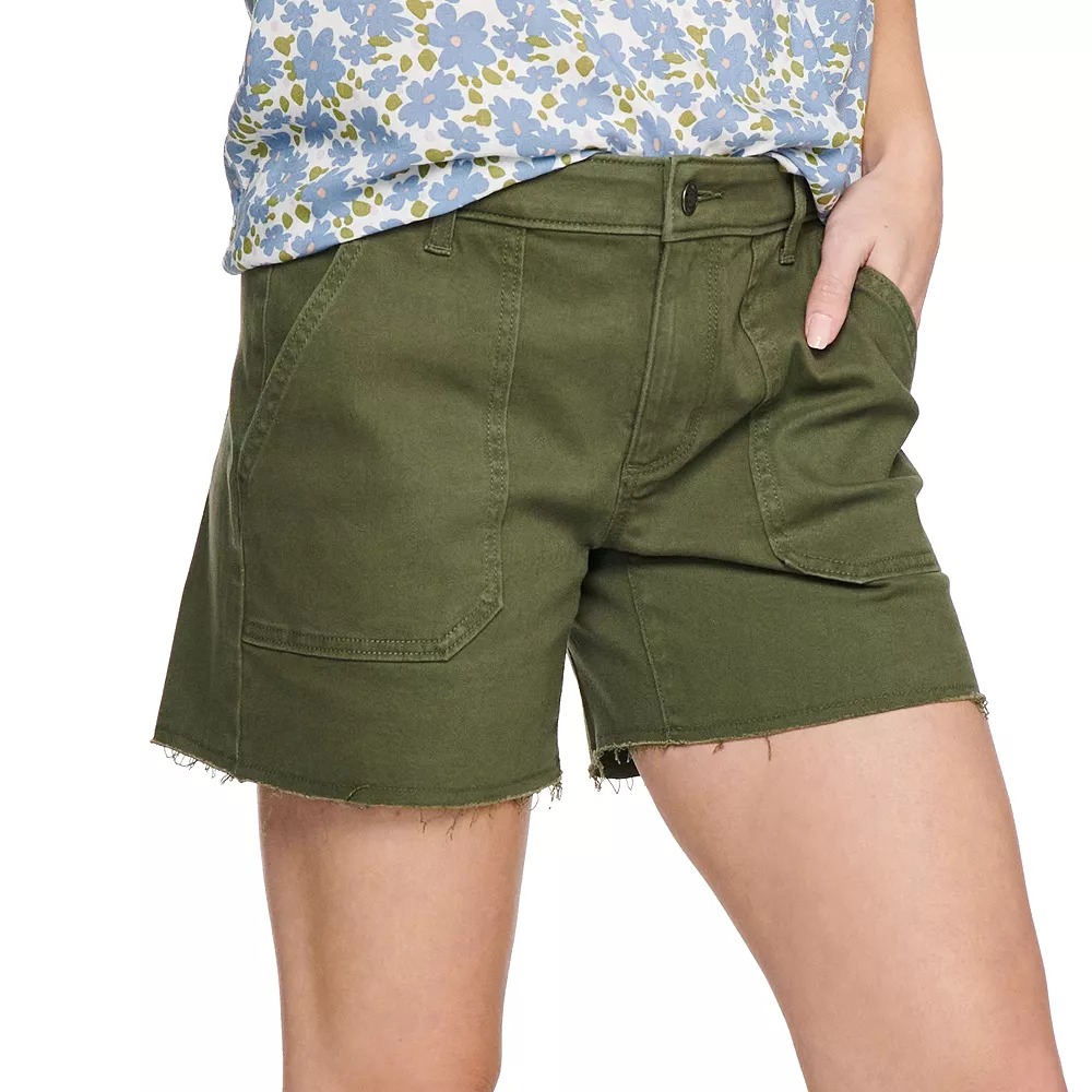 Women's Sonoma Goods For Life® High-Waist 5" Jean Shorts 4 Women's Sonoma Goods For Life® High-Waist 5" Jean Shorts - Image 4