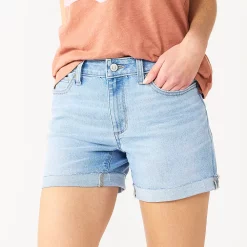 Women's Sonoma Goods For Life® High-Waist 5" Jean Shorts 20 Women's Sonoma Goods For Life® High-Waist 5" Jean Shorts -Cuddl Duds SHOP 5218635 Orchard