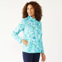 Women's Croft & Barrow® Classic Comfort Collection Zip Jacket