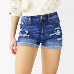 Juniors' SO® Super High Rise Curvy Shortie Shorts