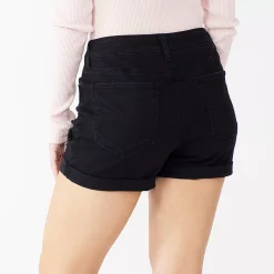 Juniors' SO® High Rise Curvy Midi Shorts -Cuddl Duds SHOP 5220672 ALT