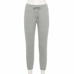 Women's Sonoma Goods For Life® Cinched Knit Jogger Pants 19 Women's Sonoma Goods For Life® Cinched Knit Jogger Pants -Cuddl Duds SHOP 5225497 Gray Nep
