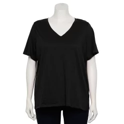 Alternative view of Plus Size Sonoma Goods For Life® Everyday V-Neck Tee