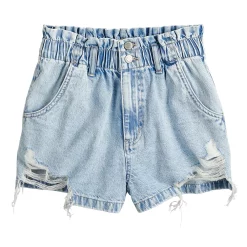 Juniors' SO® Elastic Waist Mom Shorts -Cuddl Duds SHOP 5234405 ALT5