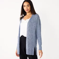 Women's Nine West Essential Lightweight Cardigan 21 Women's Nine West Essential Lightweight Cardigan -Cuddl Duds SHOP 5234642 Blue