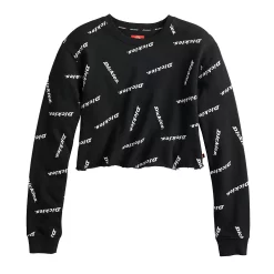 Juniors' Dickies Logo Allover Print Sweatshirt -Cuddl Duds SHOP 5235405 ALT5